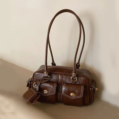 Luxury Trendy Stone Boston Bag