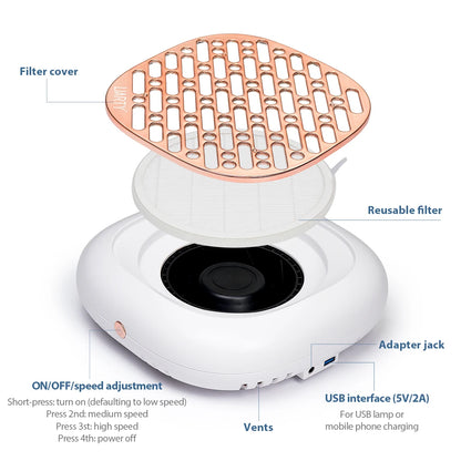 Nail Dust Collector Vacuum