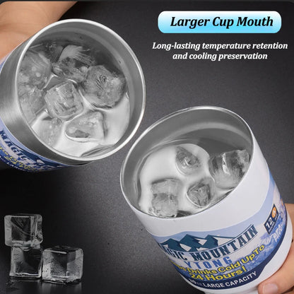 900ml Vacuum Insulated Stainless Steel Tumbler with Straw for Travel