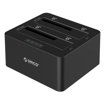 Dual-Bay Hard Drive Docking Station for 2.5/3.5" HDD & SSD USB 3.0