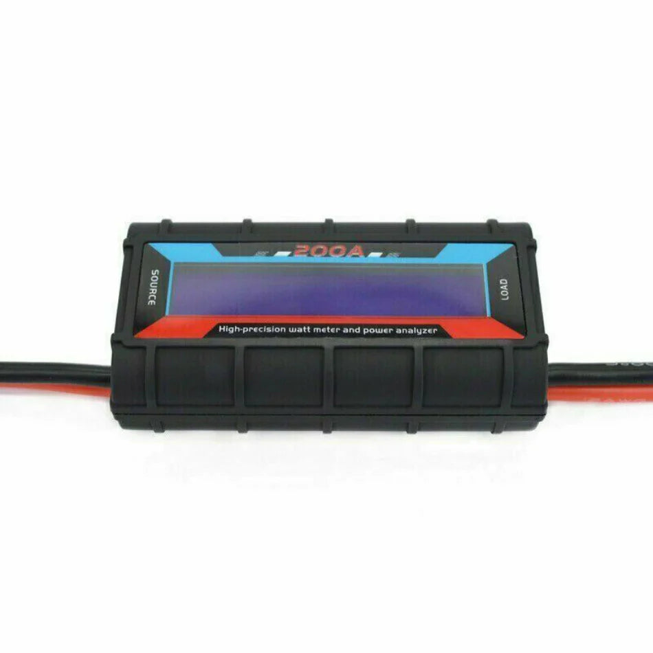 200A LCD Digital Watt Meter & Power Analyzer for RC Battery & Solar Systems - 10