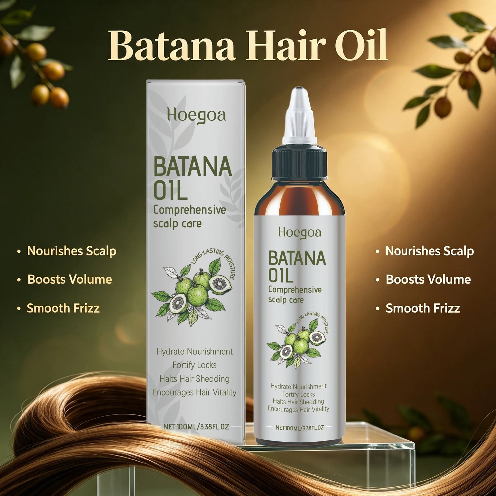 Batana Oil Nourishing Scalp Care Serum for Hair Growth and Damage Repair - 4