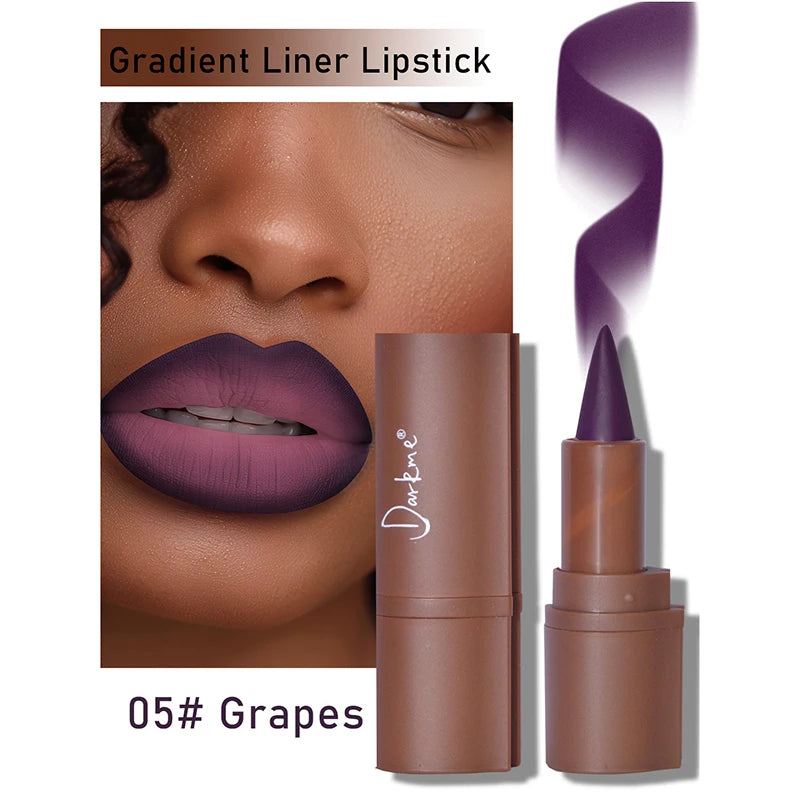 Velvet Matte Lip Liner Pencil - Waterproof Long-Lasting Lip Contouring Crayon - 12