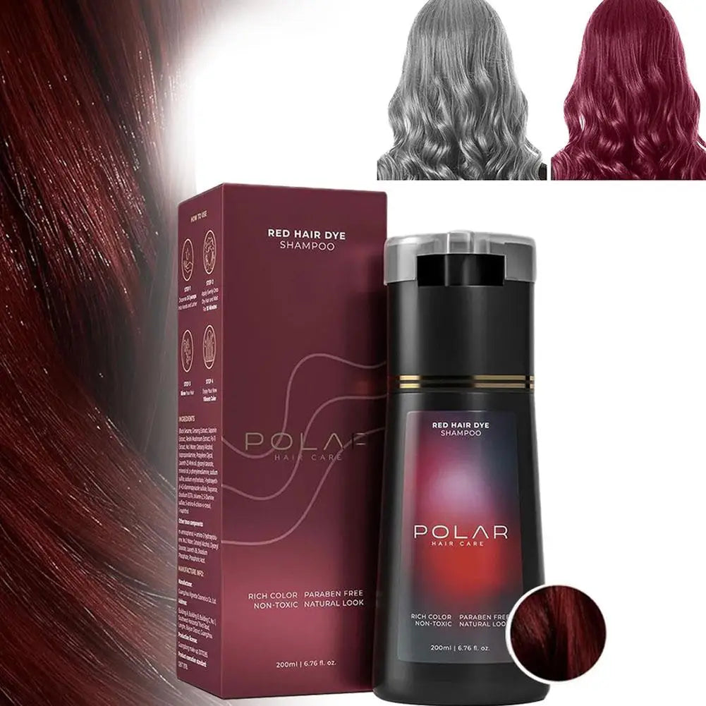 Natural Hair Dye Shampoo for Gray Hair - 10-Minute Color & Repair (200ml) - 13