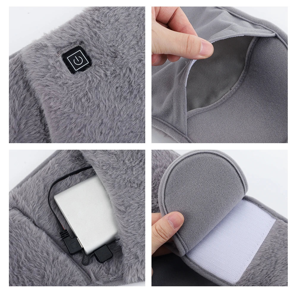 2-in-1 USB Heated Waist Belt & Hand Warmer – Graphene Thermal Therapy Wrap