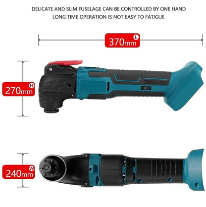 6-Speed Cordless Oscillating Multi-Tool Compatible with Makita 18V Battery