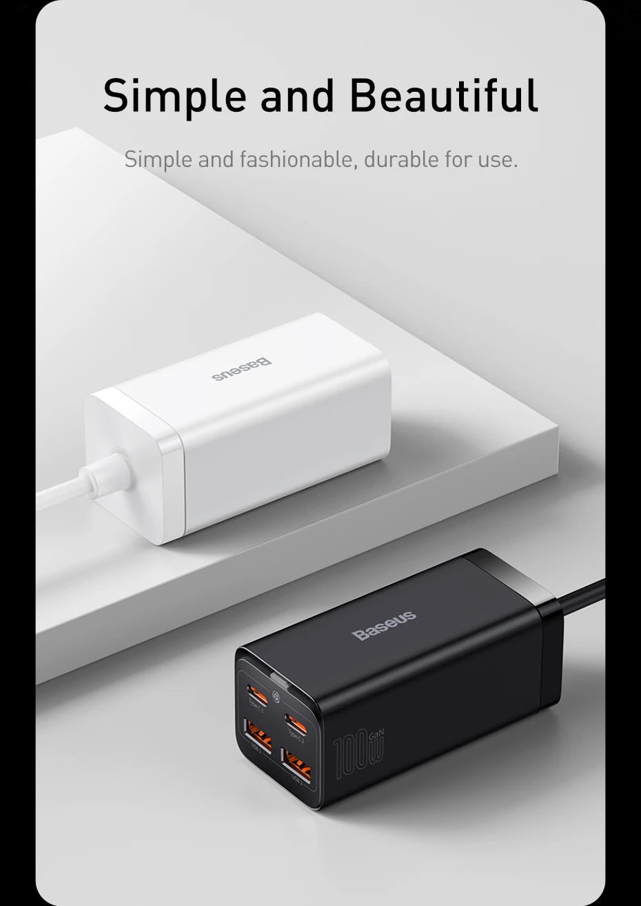 100W/65W GaN Desktop Fast Charger - 4-in-1 Universal Power Station - 25