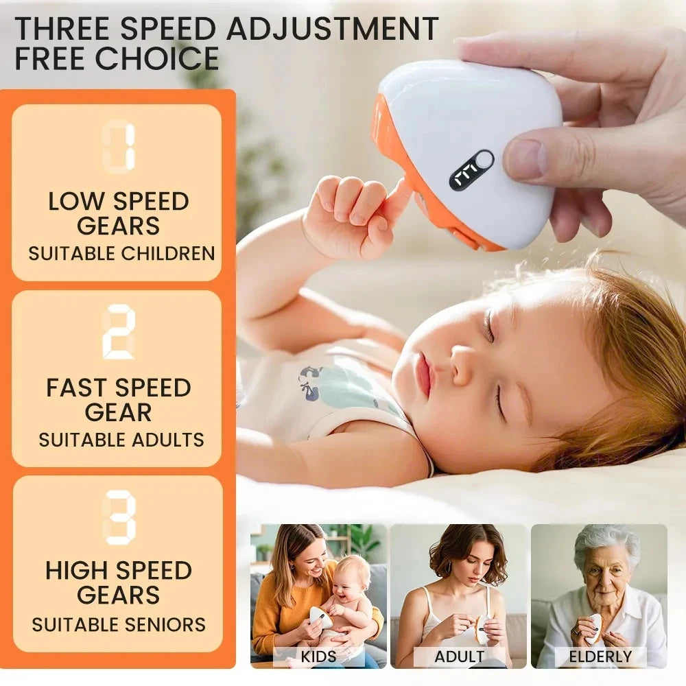 Automatic Electric Nail Clipper & Trimmer with LED Light - 3