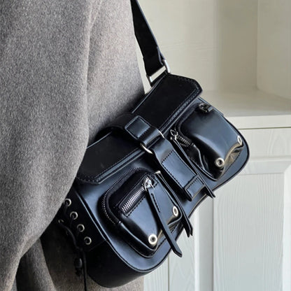 Luxury Goth Chain Shoulder Bag