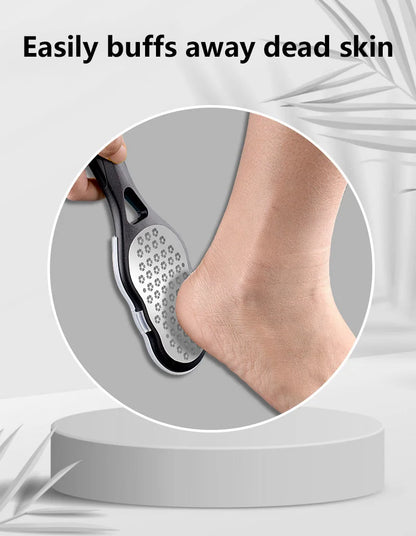 Professional Stainless Steel Foot File for Pedicure & Cracked Heel Removal