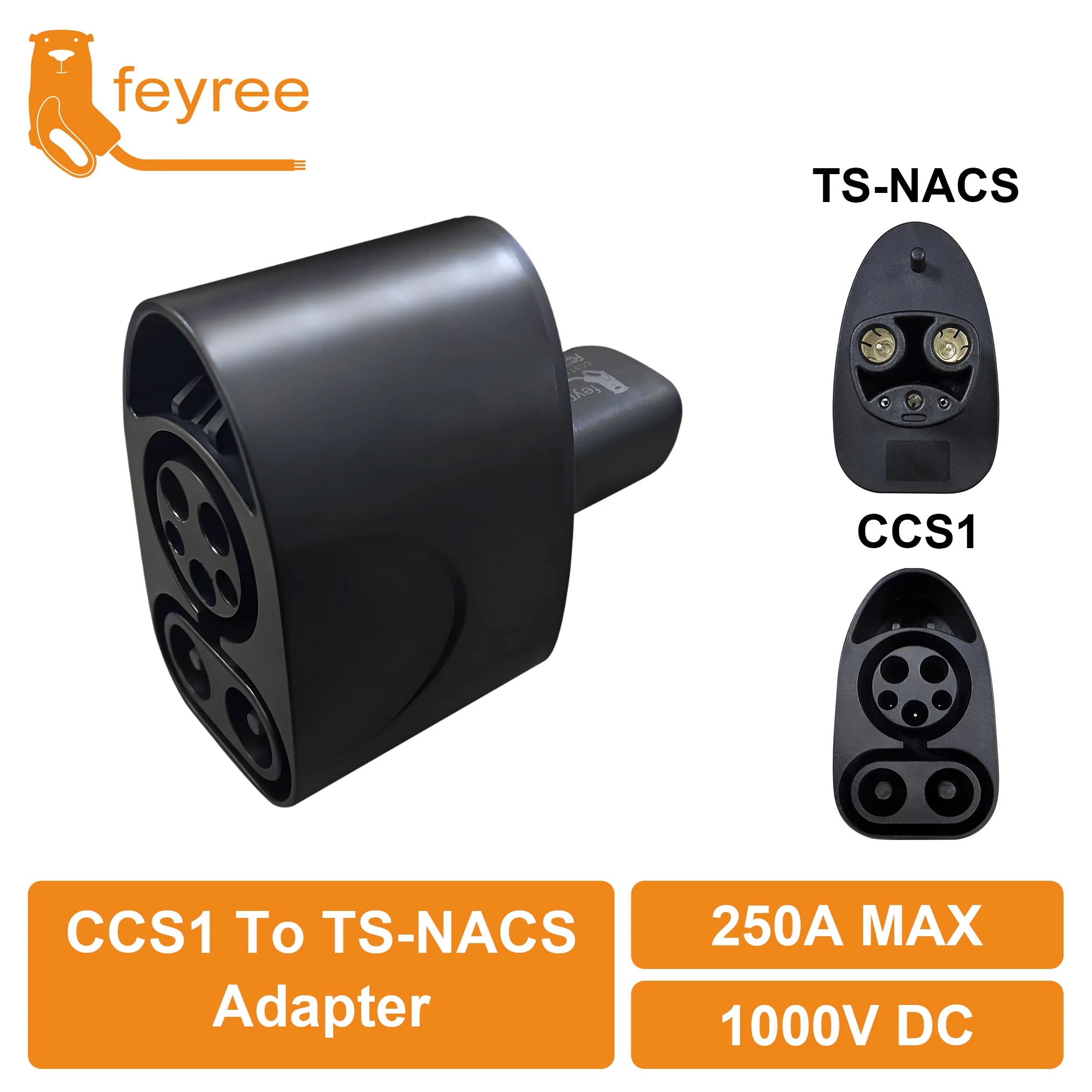 CCS1 to NACS Tesla Charging Adapter - Fast DC EV Charging (250A) - 1