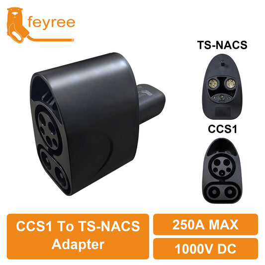 CCS1 to NACS Tesla Charging Adapter - Fast DC EV Charging (250A)
