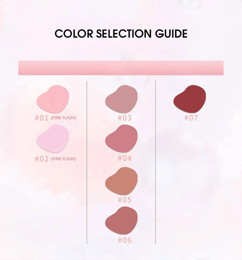 Natural Matte Face Blush & Highlighter Compact - Long-Lasting Glow Palette - 16