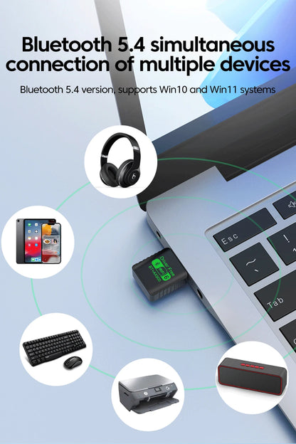 WiFi 6 AX900 USB Adapter with Bluetooth 5.4 - Dual Band Wireless Network Card