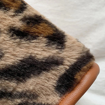 Luxury Fluffy Animal Print Tote