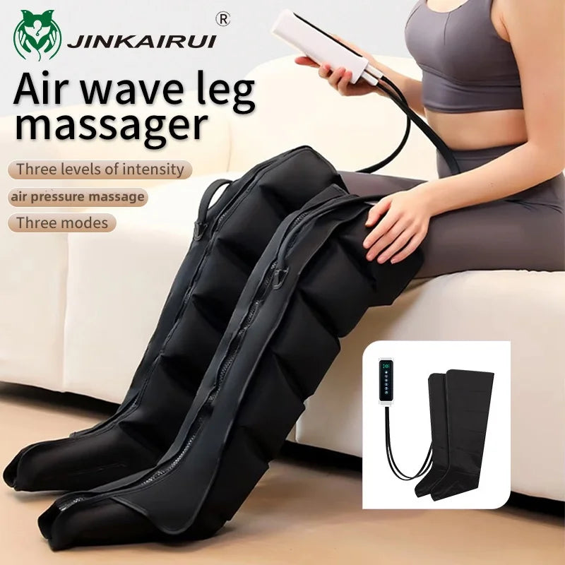 Electric Pneumatic Leg Massager - Full Leg Air Compression Recovery System - 20