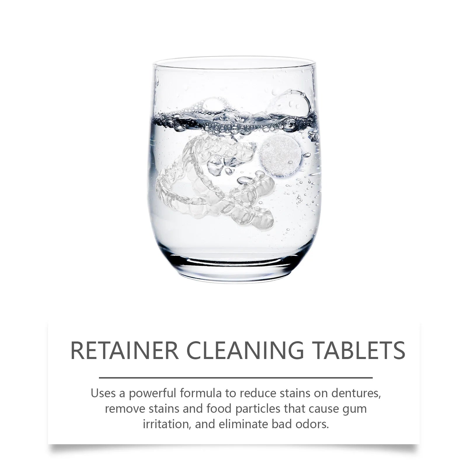 Denture & Retainer Cleaning Tablets - Deep Cleansing Effervescent Dental Care - 9