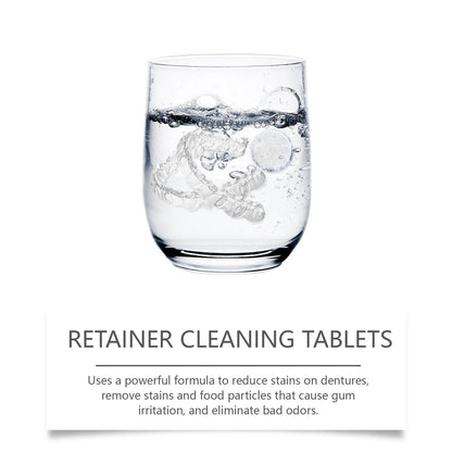 Denture & Retainer Cleaning Tablets - Deep Cleansing Effervescent Dental Care