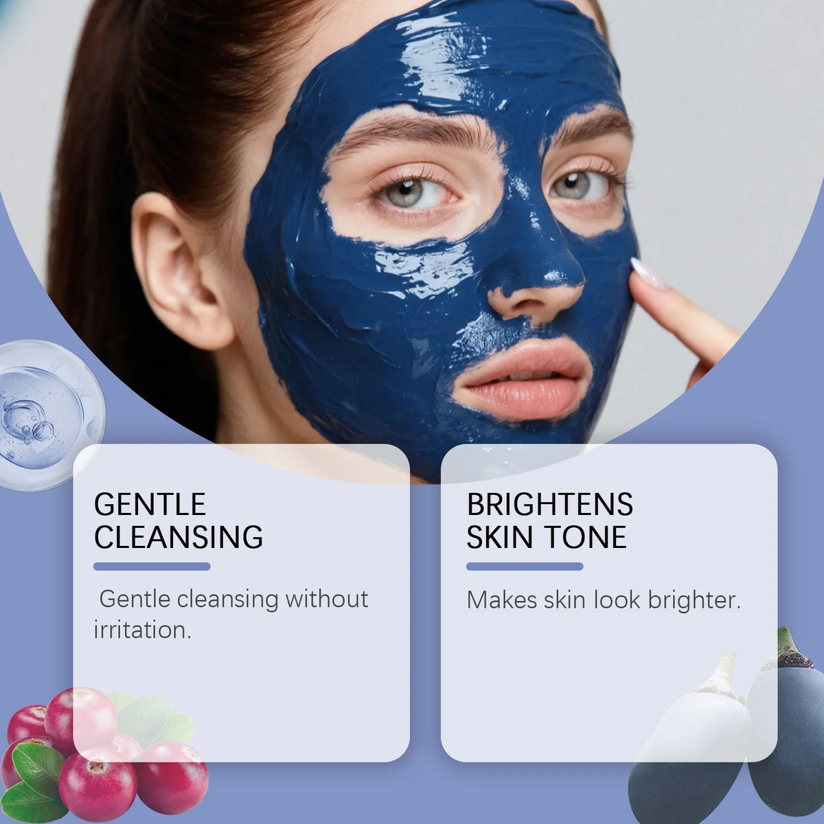 Moroccan Blue Nila Powder Face Mask – Brightening, Exfoliating & Deep Cleansing