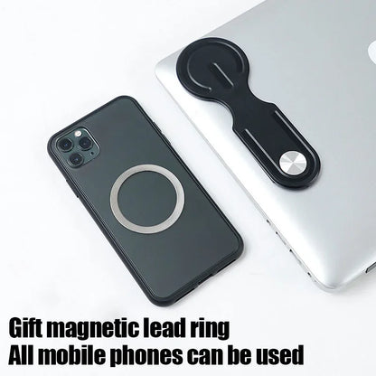 Magnetic Laptop Phone Mount for iPhone - Foldable Side Expansion Stand