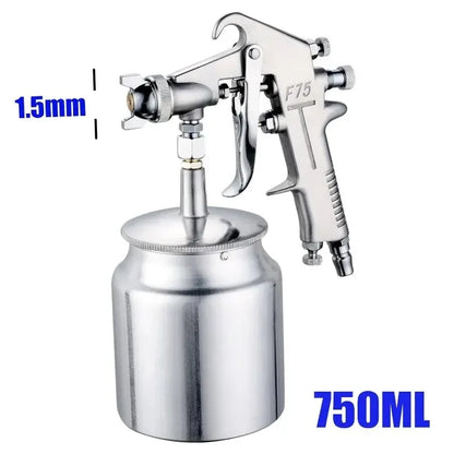 F-75 Professional Pneumatic Air Spray Gun 1.5mm Nozzle for Paint & Furniture