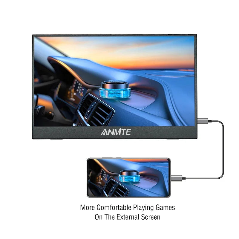 14" Portable IPS Monitor 1920x1200 FHD Gaming Display with Built-in Stand - 5