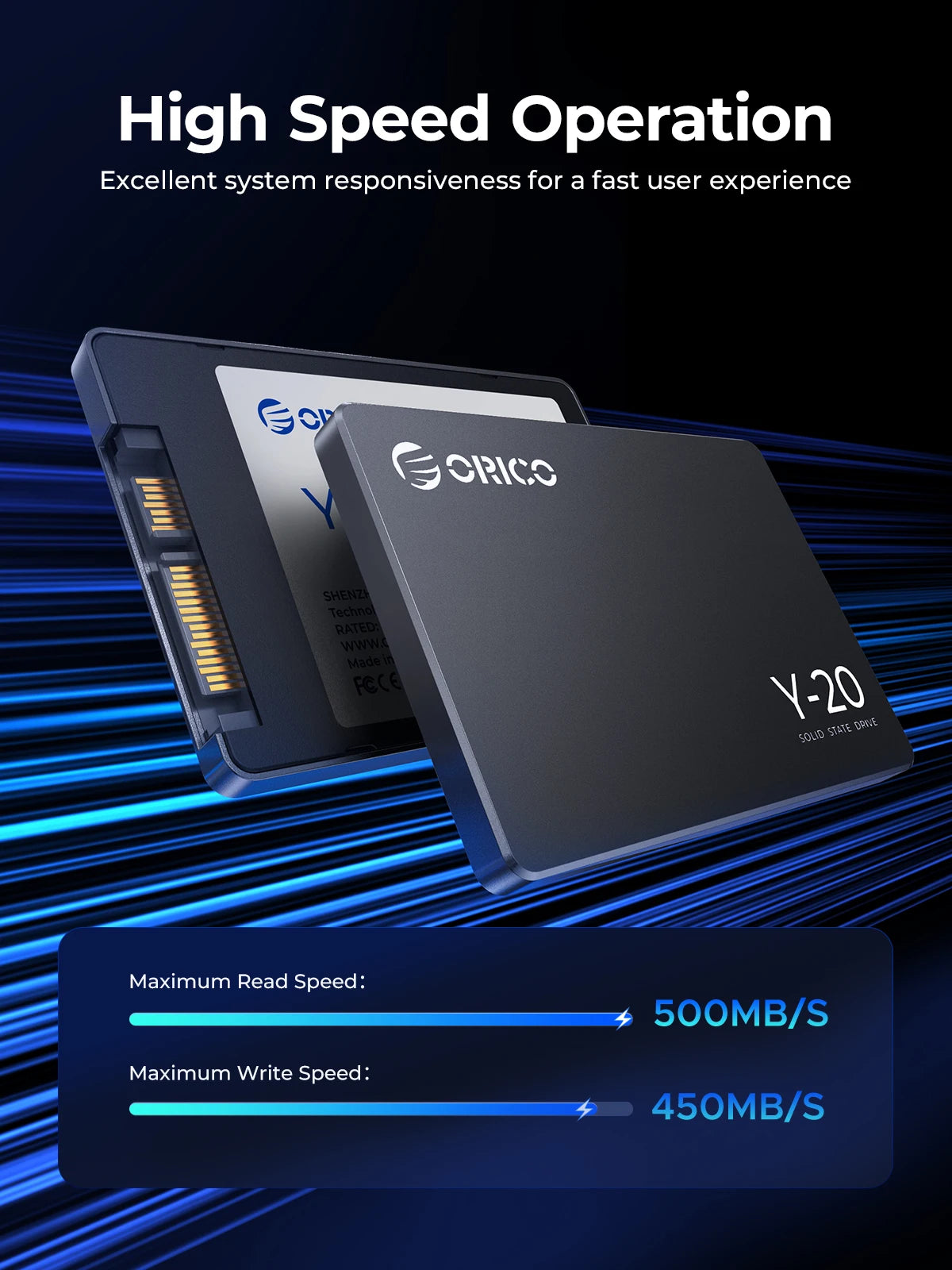 ORICO 2.5" SATA III Internal SSD - 512GB to 4TB Solid State Drive for PC - 9