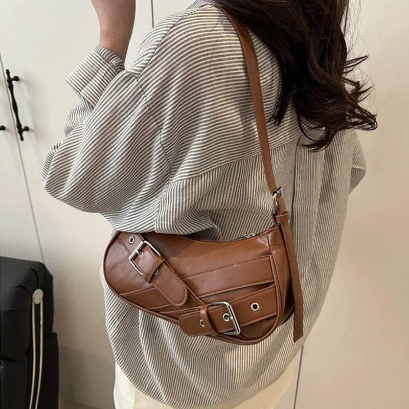 Luxury Vintage Stone Shoulder Bag