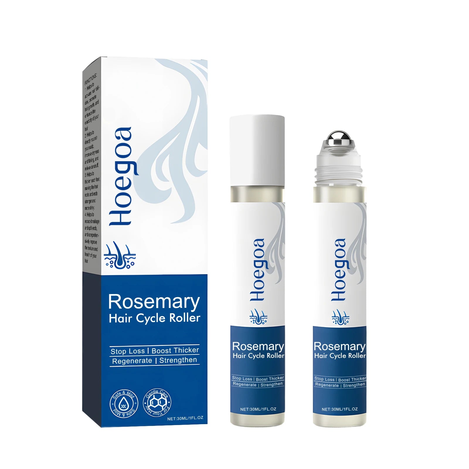 Rosemary Hair Growth Serum Roller for Scalp Stimulation and Damage Repair - 13
