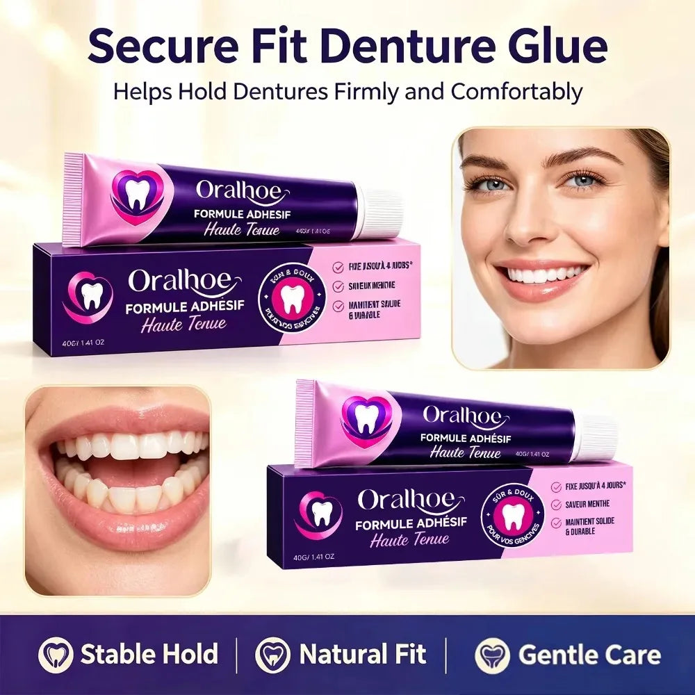 Silicone Denture Reline Cushion - Professional Stabilizing Adhesive Gel - 4