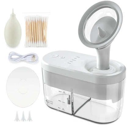 Electric Ear Wax Removal System - Waterproof Ear Irrigation Kit with 4 Pressure Modes