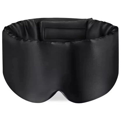 Soft Mulberry Silk Sleep Mask - Pressureless Blackout Eye Mask for Travel
