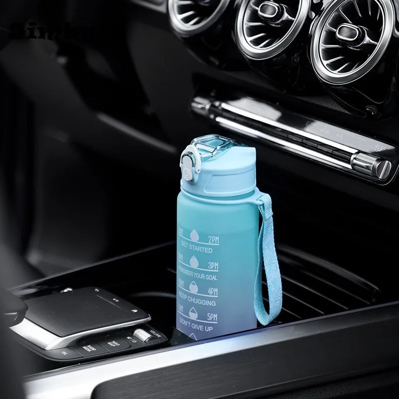 Motivational 750ml Sports Water Bottle - Leak-Proof & Portable Fitness Cup