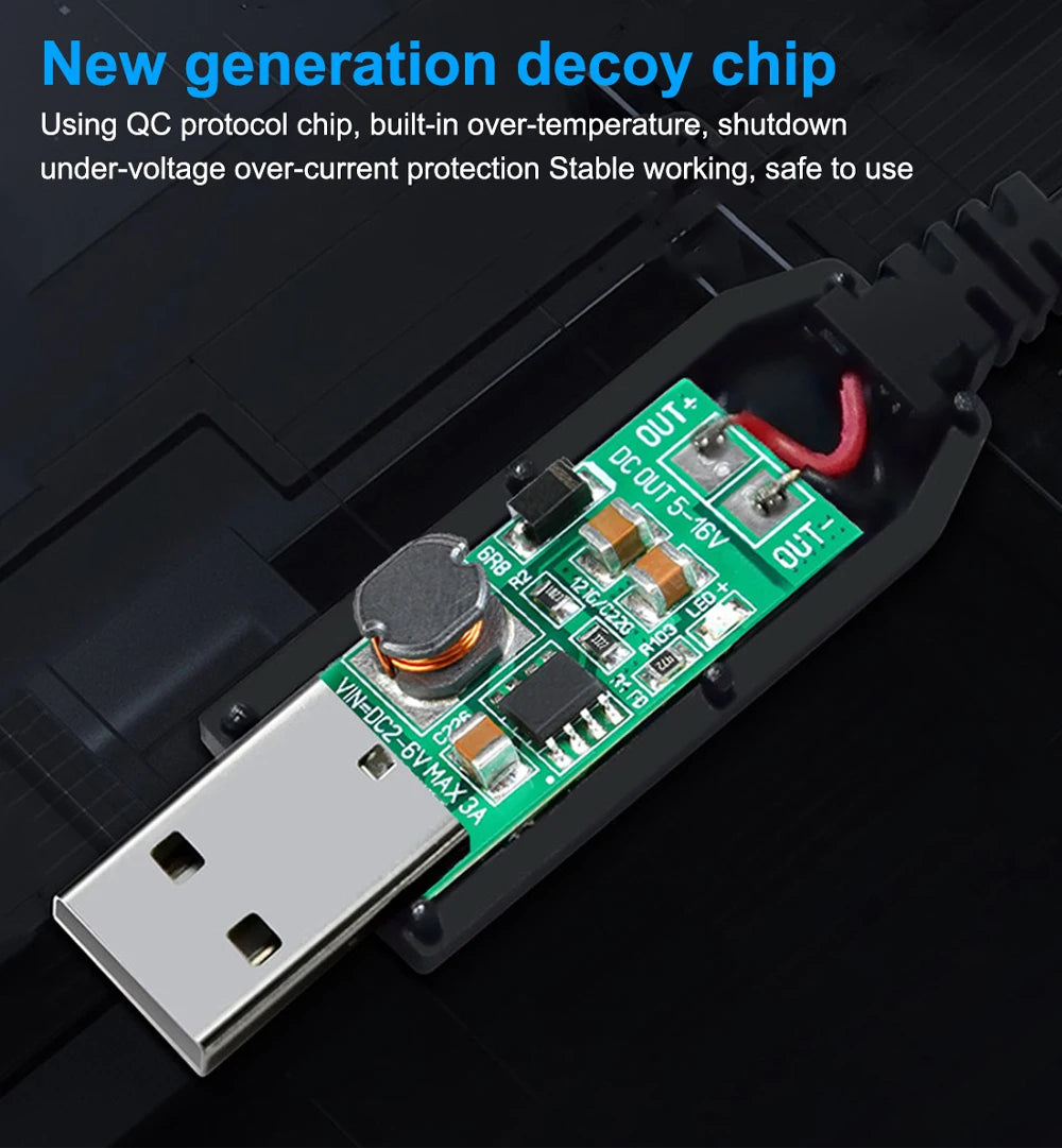 USB to 12V DC Power Boost Cable for WiFi Routers, Modems & Fans