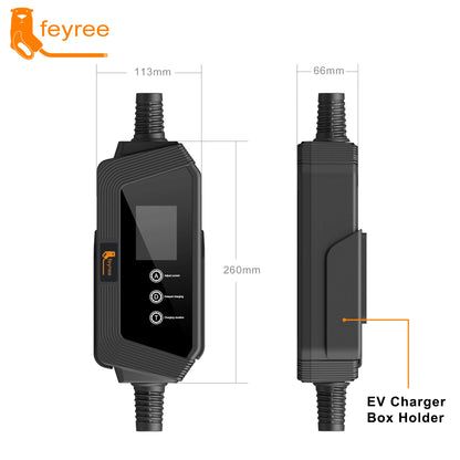 Portable Type 2 EV Charger - 7KW/11KW/22KW Fast Charging Cable