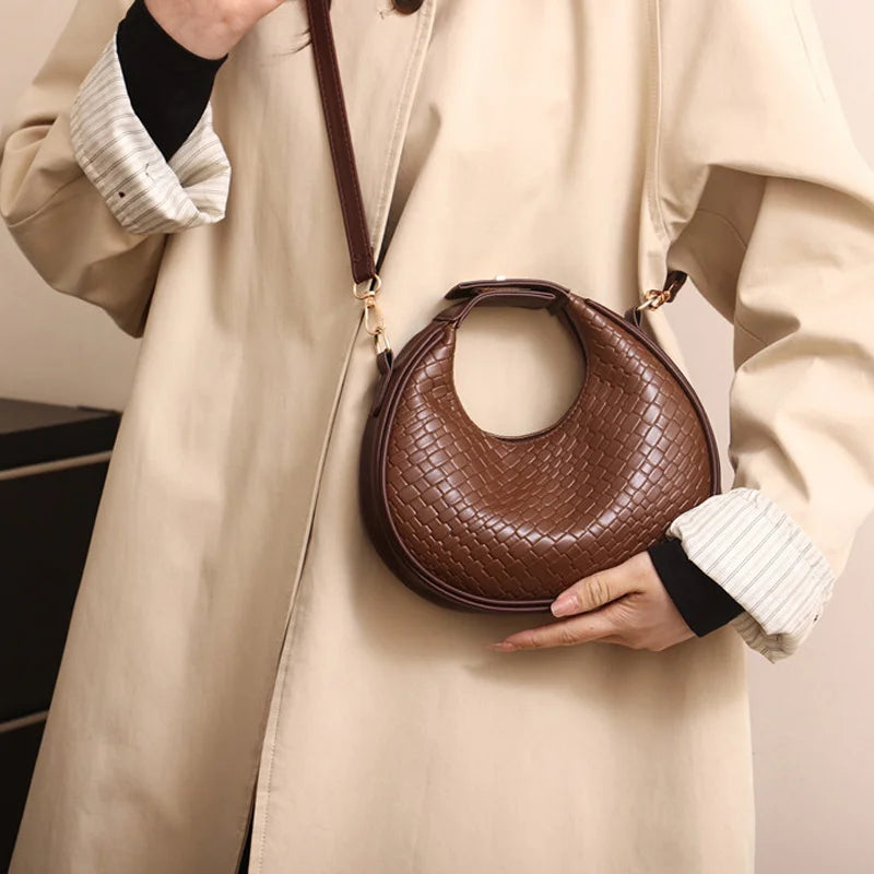 Luxury Half Moon Shoulder Bag
