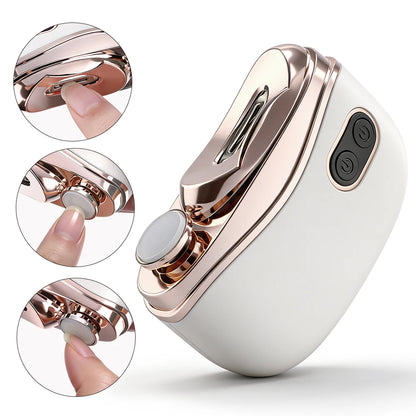 Automatic Electric Nail Trimmer & Polisher with LED Light for Safe Nail Care