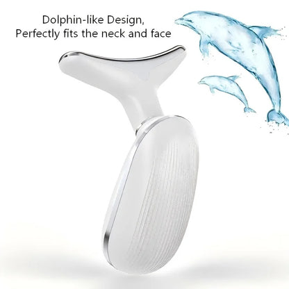 Red Light Therapy Face & Neck Lifting Massager - Skin Tightening Sculpting Tool