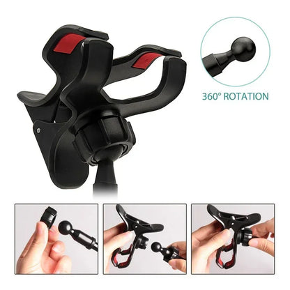 Flexible Gooseneck Phone Holder - Hands-Free Bed & Desk Mount Stand