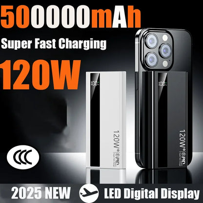 Lenovo 120W 500000mAh Fast Charging Portable Power Bank