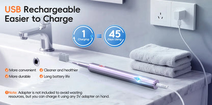 Portable Oral Irrigator & Sonic Toothbrush Combo Set for Deep Teeth Cleaning