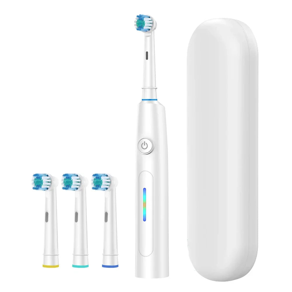 3D Rotating Rechargeable Electric Toothbrush with 5 Cleaning Modes and Smart Timer - 15