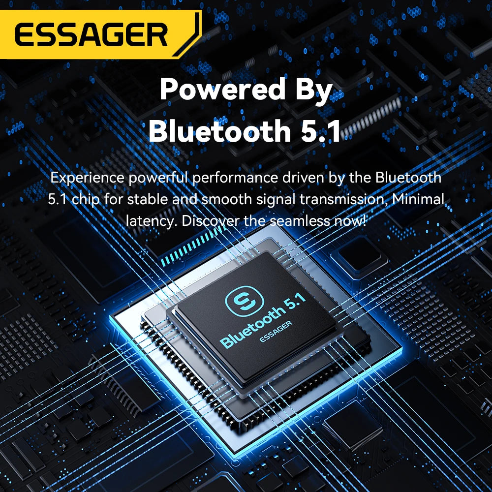 Essager 2-in-1 Bluetooth 5.1 Transmitter & Receiver for TV, Car & Audio
