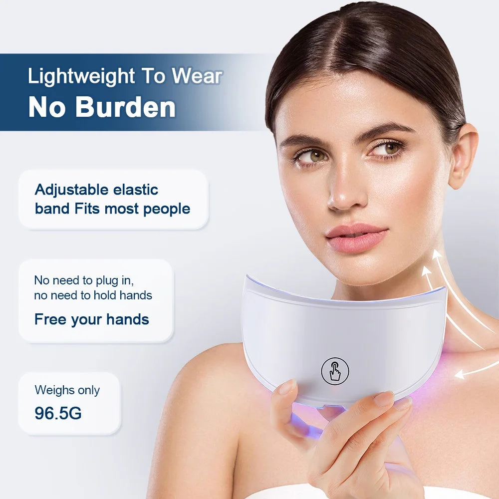 7 Color LED Face & Neck Mask - Anti-Aging Light Therapy
