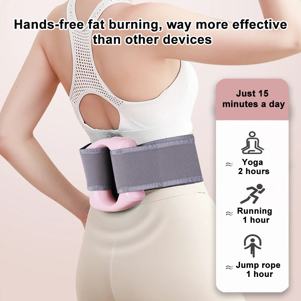 Electric Fascia Ring Wearable Vibration Massager for Waist Belly & Deep Tissue Pain Relief - 2