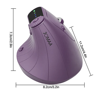 Ergonomic Wireless Vertical Mouse with Knob & Multi-Device Bluetooth