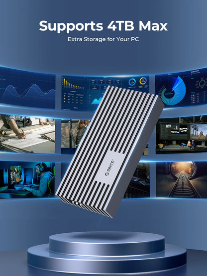 ORICO NVMe M.2 SSD Enclosure 40Gbps USB4 External Case for PCIe SSD
