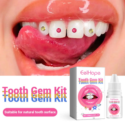 Professional DIY Tooth Gem Kit with UV Light for Sparkling Dental Jewelry