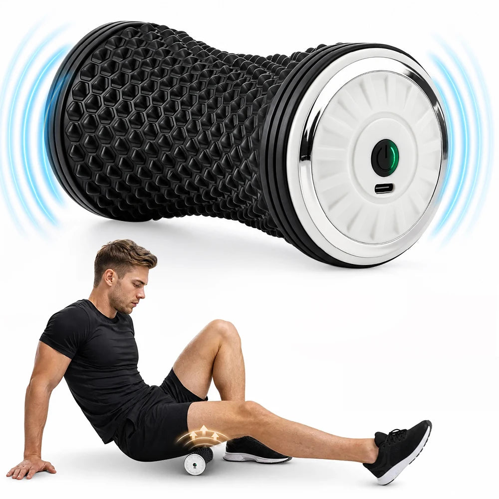 Electric Vibrating Foam Roller for Deep Tissue Muscle Recovery & Pain Relief - 16