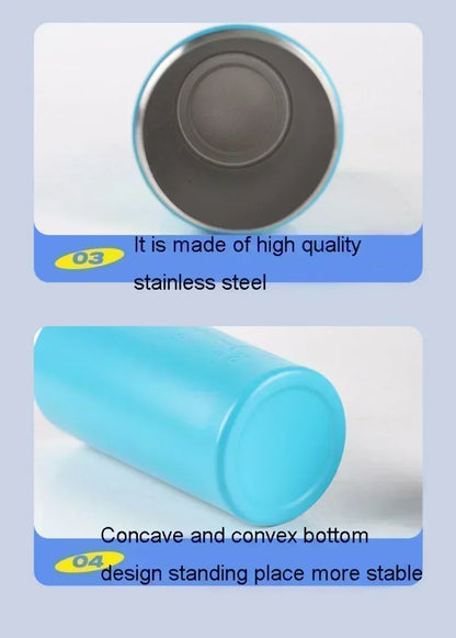 Stainless Steel Sports Protein Shaker Bottle - 500ml & 750ml Leakproof